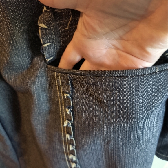 Vintage Denim Jacket EUC sz16 SMOKE FREE HOME - Picture 3 of 6